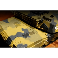 Czołg zdalnie sterowany ASG/IR/dźwięk 1:24 U.S. M1A2 Abrams RTR 2.4Ghz - Heng Long 3816